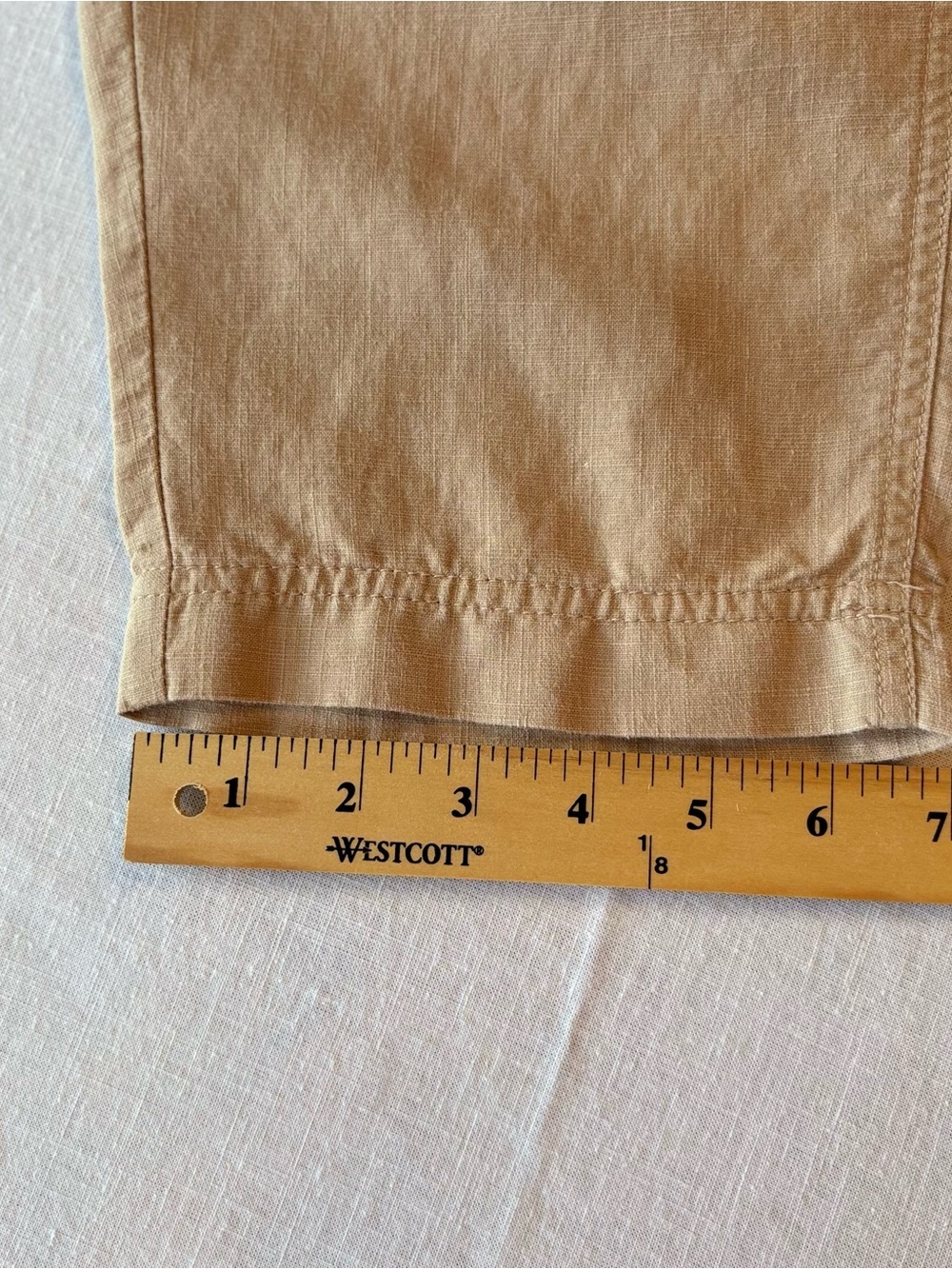 J. Crew Women’s Almond Biscotti Drawstring Linen Blend Pants Xl - Picture 9 of 9